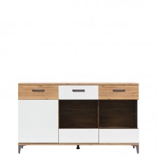 Kumode ar stikla durvīm SNOBI SB05